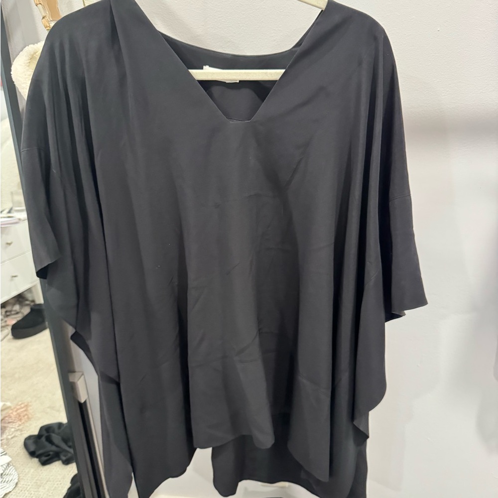 Vince Black Dolman Sleeve Oversized Tunic